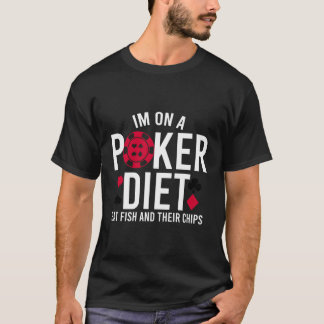 Ich bin auf einer Diät-Anzug-Karte Poker Funny Pok T-Shirt