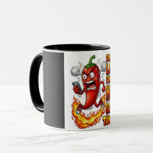 Ich bin auf Hot Sauce Zeit Lustiger Kaffeebecher   Tasse