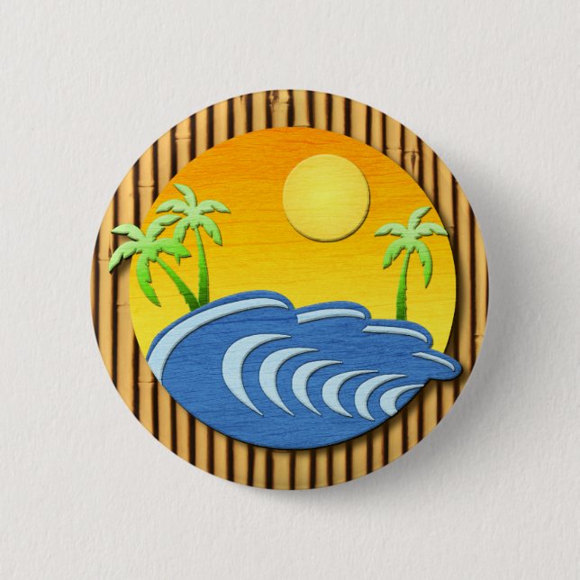 Ich bin auf Insel-Zeit Button (Vorderseite)