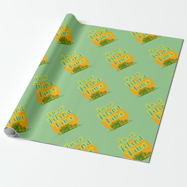 Ich bin auf Island Time! Geschenkpapier (Ungerollt)
