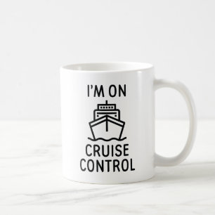 Ich bin auf Kreuzfahrt Kontrolle Kaffeetasse