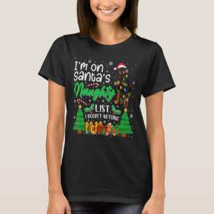 Ich bin auf Santa's unheimlich Niedlichen Doberman T-Shirt