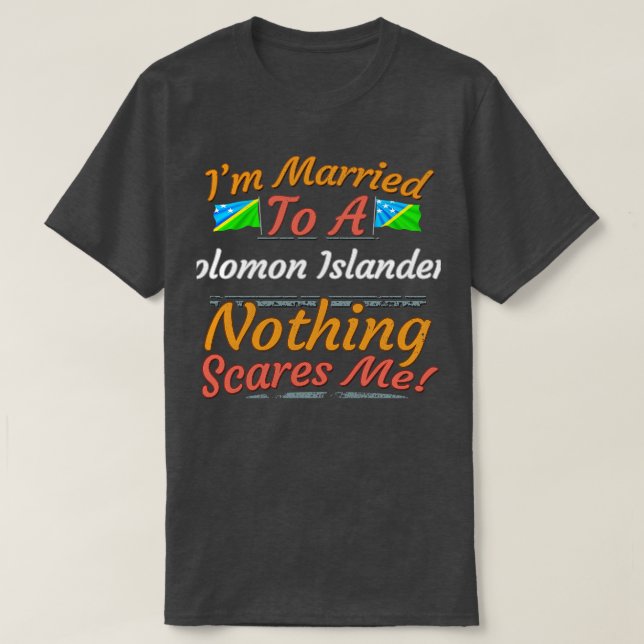 Ich bin auf Solomonen Verheiratet. T-Shirt (Design vorne)