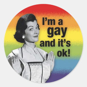 Ich bin - Aufkleber HOMOSEXUELL