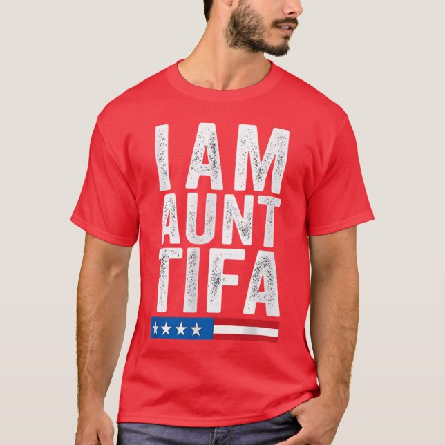 Ich bin Auntifa Grafik Mädchen T-Shirt (Vorderseite)