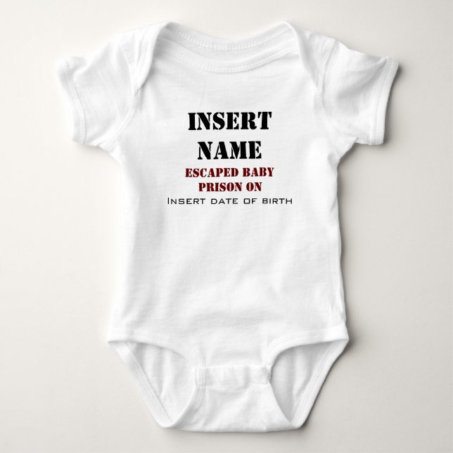 Ich bin aus dem Kindergefängnis entkommen. Baby Strampler (Vorderseite)
