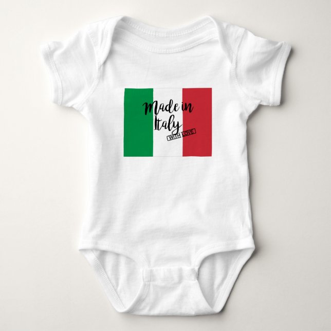 Ich bin aus Italien Baby Strampler (Vorderseite)