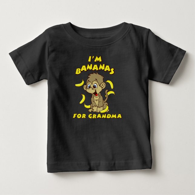 Ich bin Bananen für Oma Baby T-shirt (Vorderseite)