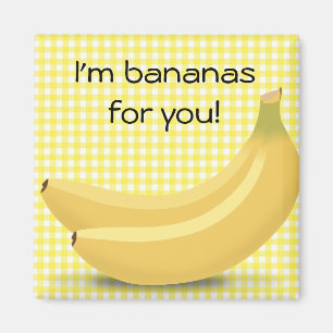 Ich bin Bananen für Sie, niedlicher "Liebe" Magne Magnet