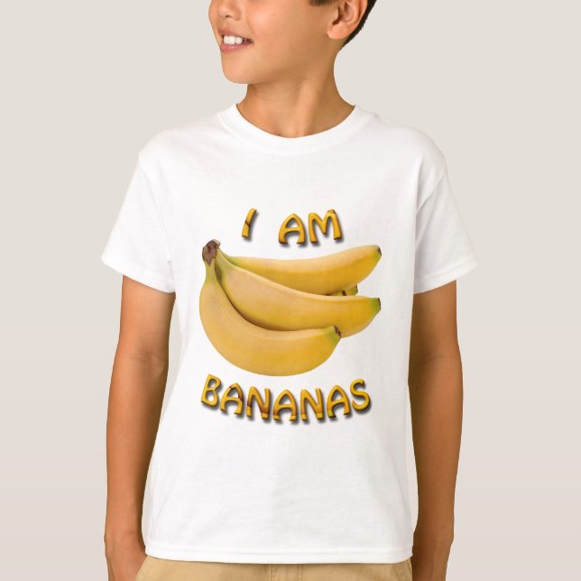 Ich bin Bananen-Kind-T-Shirt T-Shirt (Vorderseite)