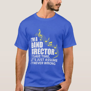 Ich bin Banddirektor Funny Musician Music Lover T-Shirt