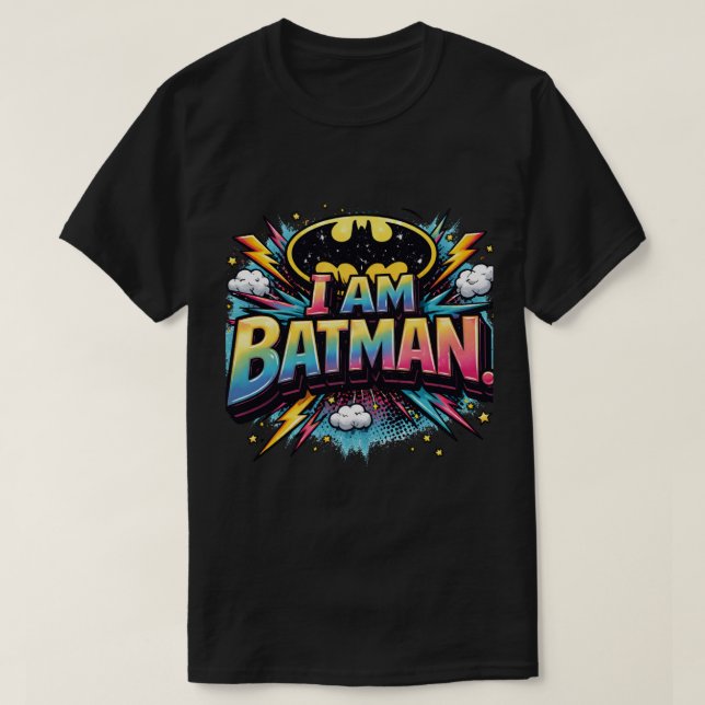 Ich bin Batman Iconic Dark Knight Superheld T-Shirt (Design vorne)