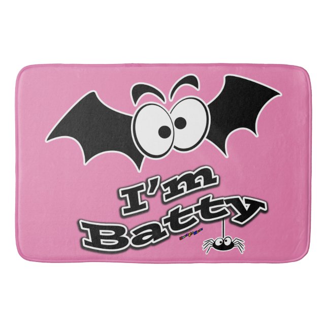 Ich bin Batty Crazy Eyes Badematte (Vorderseite)