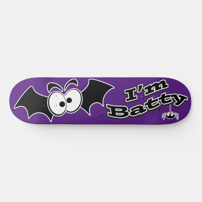 Ich bin Batty Crazy Eyes Skateboard (Horizontal)