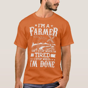 Ich bin Bauer Funny Farm Tractor Animals Gr T-Shirt