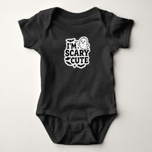 Ich bin Beängstigendes Niedliches KinderHalloween Baby Strampler
