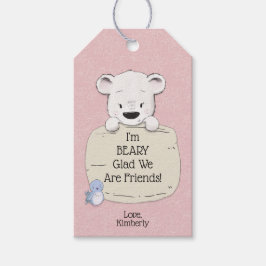 Ich bin BEARY Glad, wir sind Freunde Valentine Geschenkanhänger