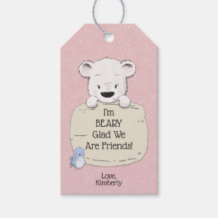 Ich bin BEARY Glad, wir sind Freunde Valentine Geschenkanhänger