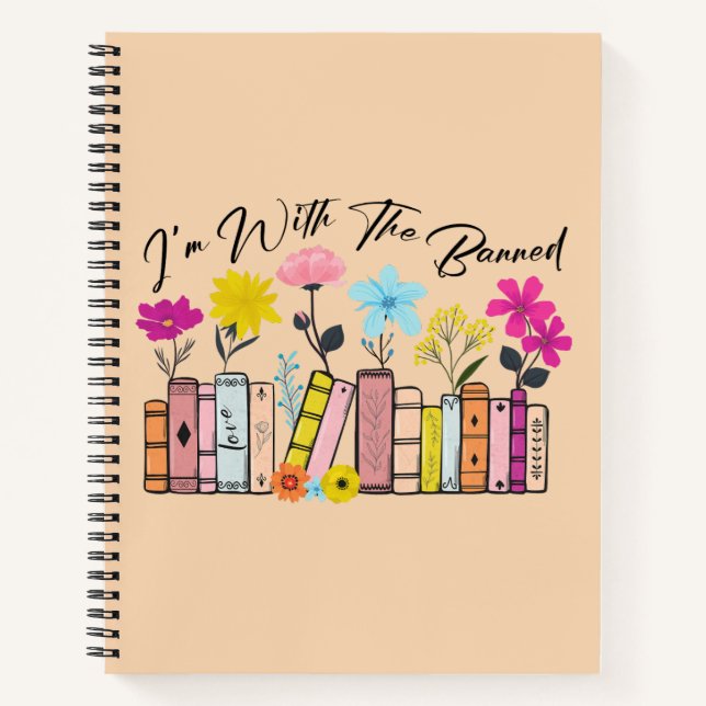 Ich bin bei den verbotenen Büchern Notizbuch (Vorderseite)