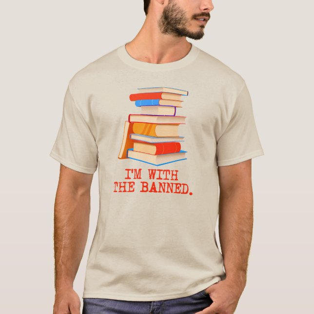Ich bin bei den verbotenen Büchern T-Shirt (Vorderseite)