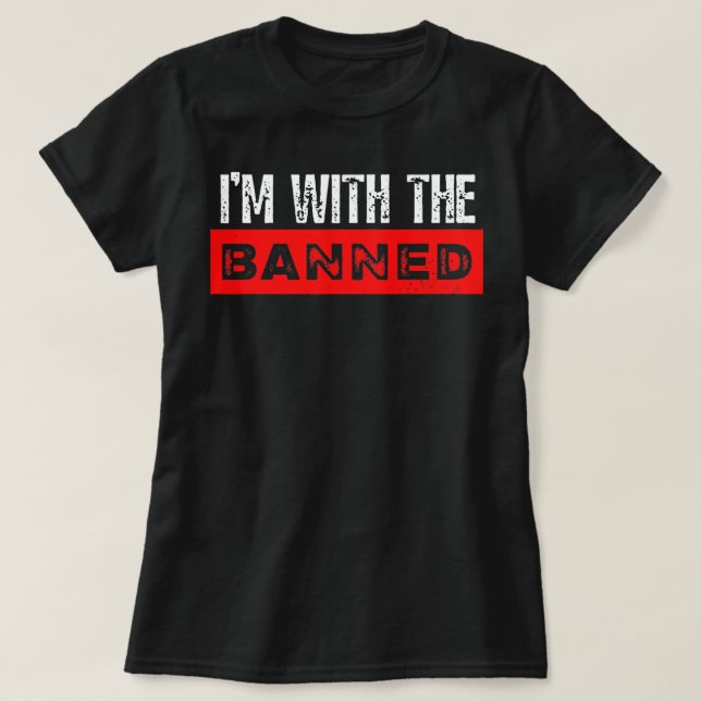 Ich bin bei der Lektüre der verbotenen Buchwoche T-Shirt (Design vorne)