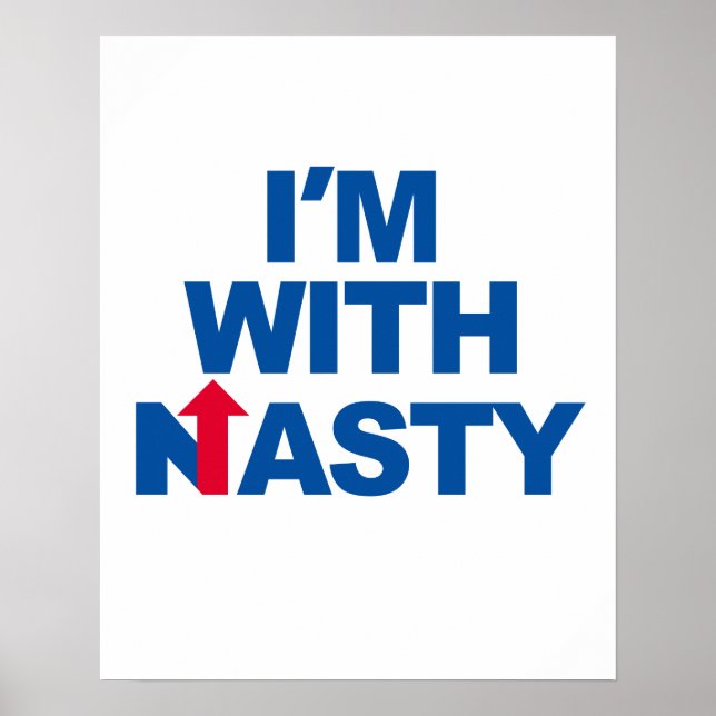 Ich bin bei Ekligen Hillary - Präsidentschaftswahl Poster (Vorne)