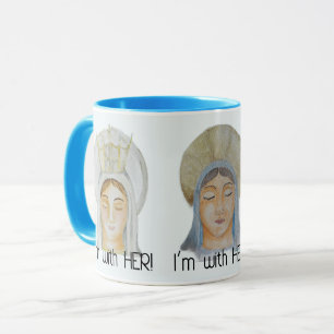 Ich bin bei ihr - gesegnete Mary Blue Tasse