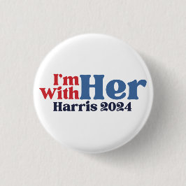 Ich bin bei ihrer Kamala Harris 2024 Button