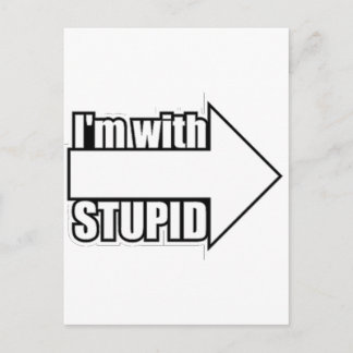 Ich bin bei Stupid Postkarte