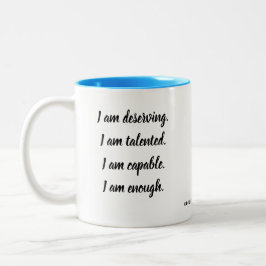 Ich bin Bejahung Zweifarbige Tasse