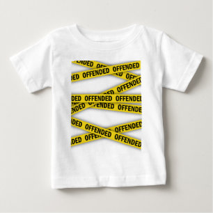 Ich bin beleidigt Polizei-Band nicht überqueren Baby T-shirt
