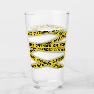 Ich bin beleidigt Polizei-Band nicht überqueren Glas