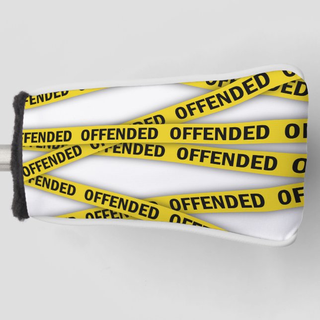 Ich bin beleidigt Polizei-Band nicht überqueren Golf Headcover (Vorderseite)