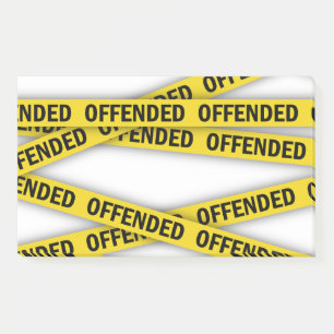 Ich bin beleidigt Polizei-Band nicht überqueren Post-it Klebezettel