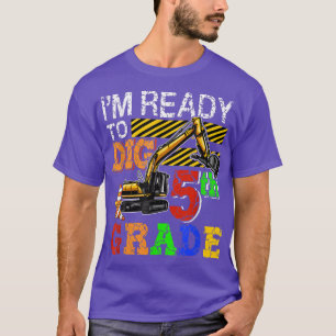 Ich bin bereit, 5. Klasse zurück zum Schulwagen zu T-Shirt