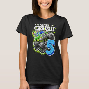 Ich bin bereit, 5 Monster Truck 5. Geburtstag B zu T-Shirt
