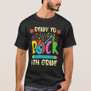 Ich bin bereit, 6. Klasse Gitarre zurück zur Schul T-Shirt