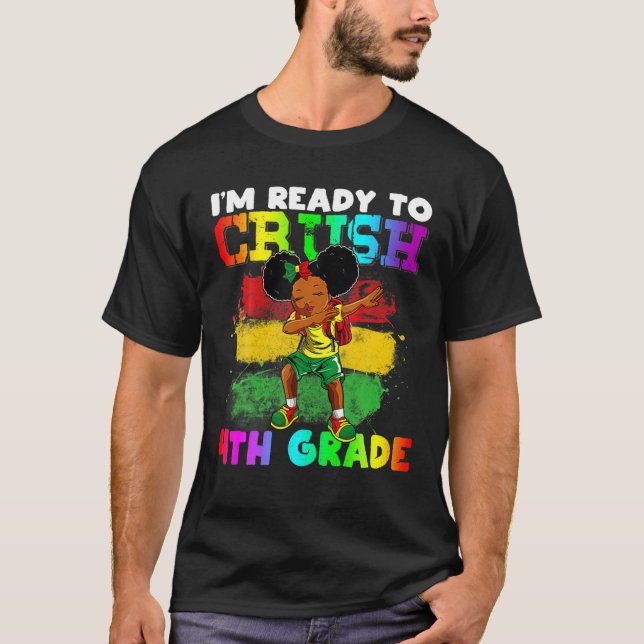 Ich bin bereit, Afrikanisches Mädchen der vierten  T-Shirt (Vorderseite)