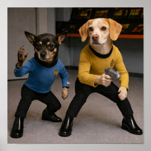 "Ich bin bereit, Captain" Poster