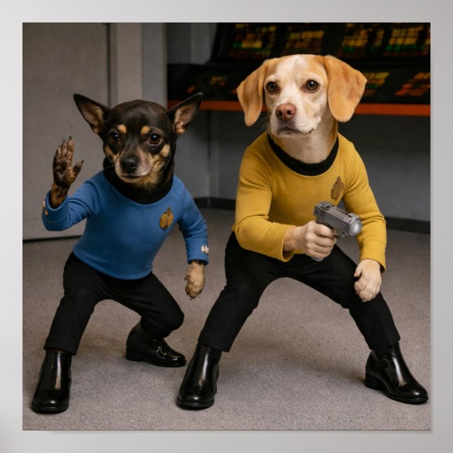 "Ich bin bereit, Captain" Poster (Vorne)