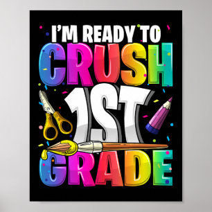 Ich bin bereit, das 1. Grade CK zu einem Schulkuns Poster