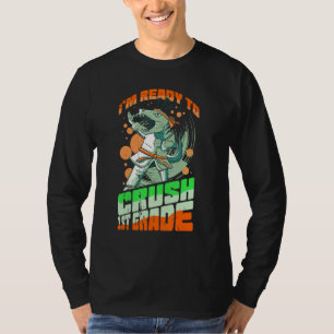 Ich bin bereit, das 1. Grade TRex Dinosaurier Mons T-Shirt