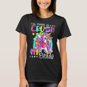 Ich bin bereit, das 4. Grade Dabbing Unicorn zurüc T-Shirt