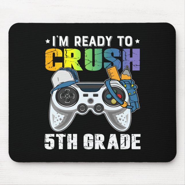 Ich bin bereit, das 5th Grade Video Game CK an Sch Mousepad (Vorne)