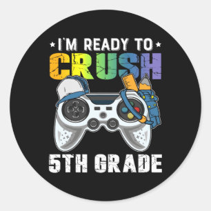 Ich bin bereit, das 5th Grade Video Game CK an Sch Runder Aufkleber