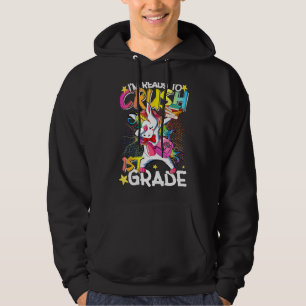 Ich bin bereit, das erste Grade Dabbing-Einhorn wi Hoodie