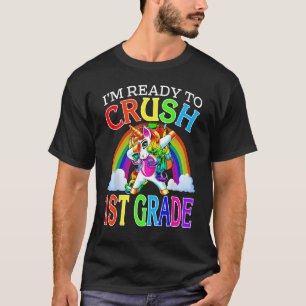 Ich bin bereit, das erste Grade Dabbing-Einhorn wi T-Shirt