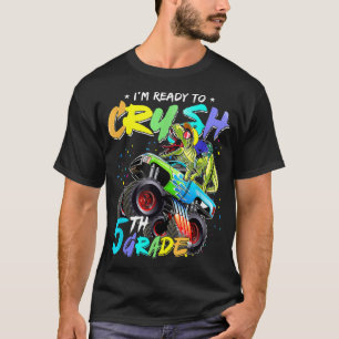 Ich bin bereit, das Monster Truck Dinos der fünfte T-Shirt