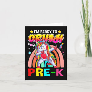 Ich bin bereit, das Pre-K-Dab-Einhorn wieder nach Karte