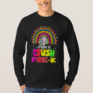 Ich bin bereit, das Pre-K Team für Junge Mädchen-K T-Shirt